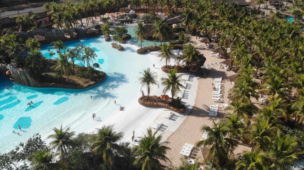 Parque aquático Hot Beach, em Olímpia