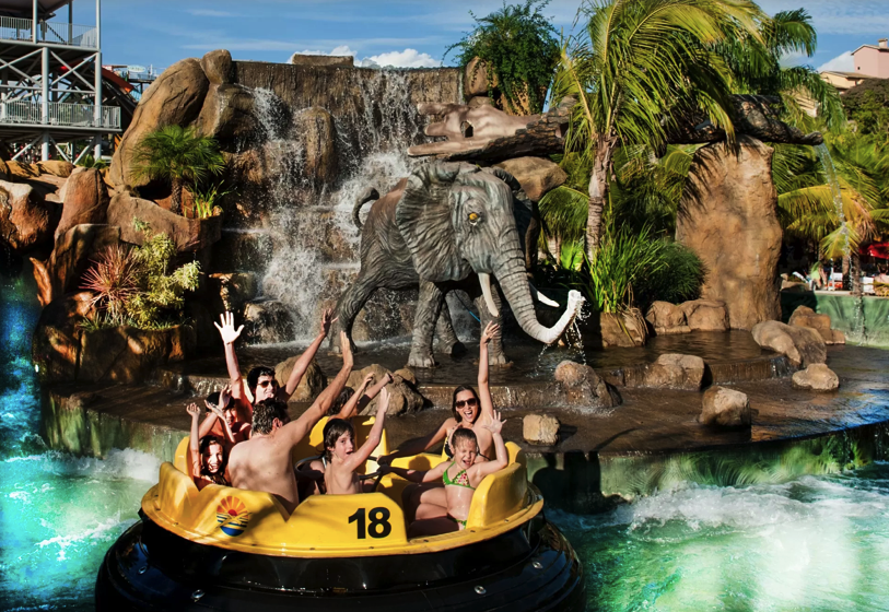 O parque Thermas dos Laranjais, em Olímpia Imagem: Divulgação