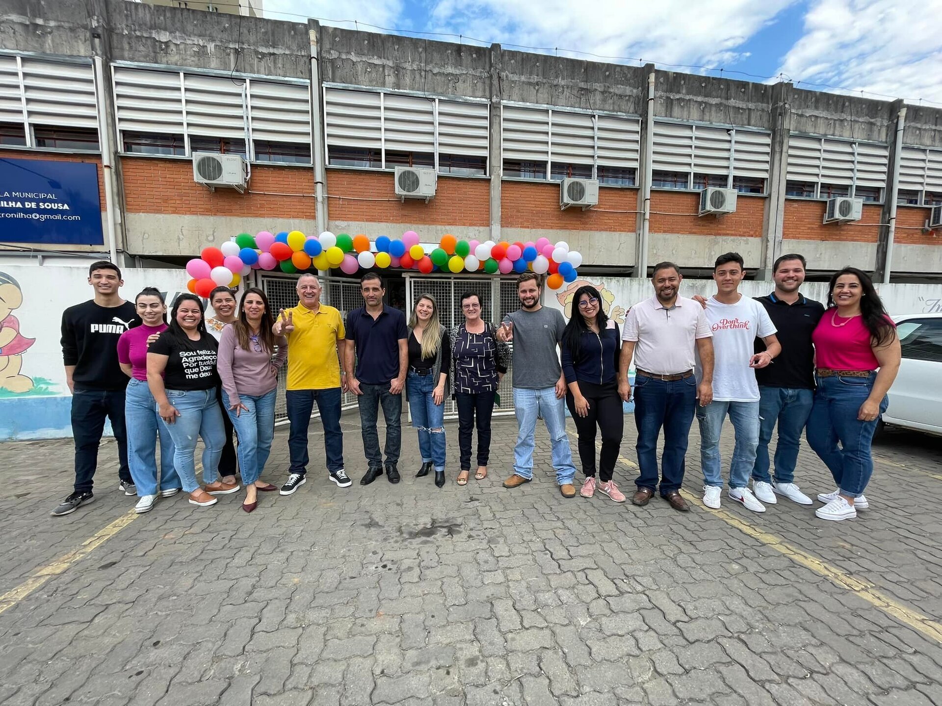 Cerimônia de lançamento do Projeto "Escola Interativa' na Escola Petronilha de Souza.