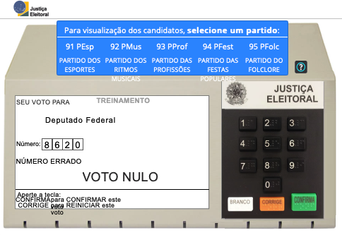 Como votar nas eleicões