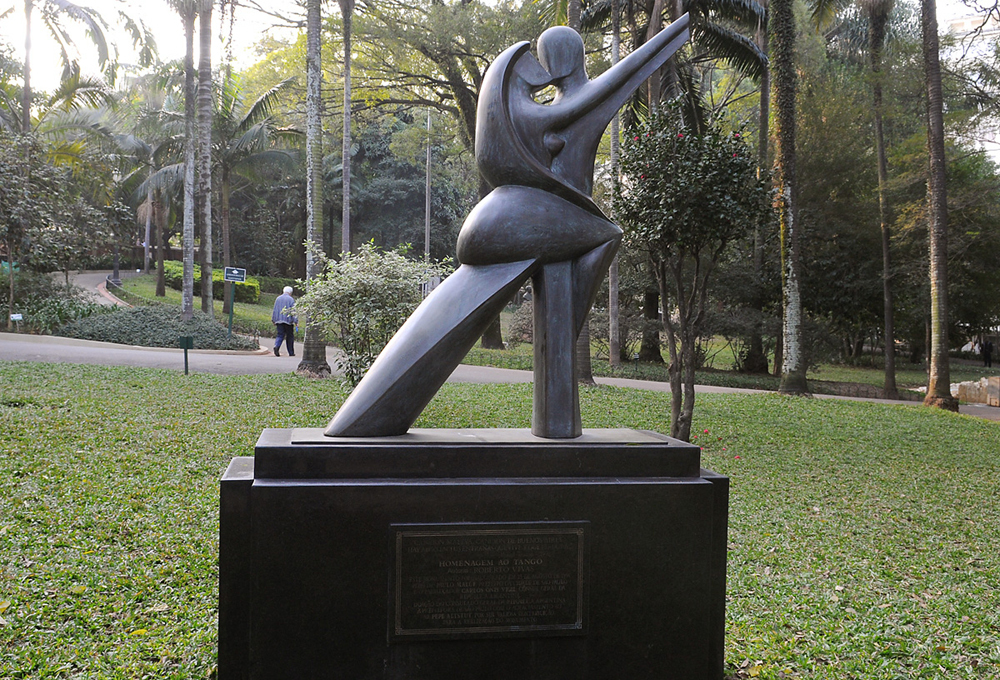 Parque Buenos Aires, escultura "O Tango" - Divulgação Alesp