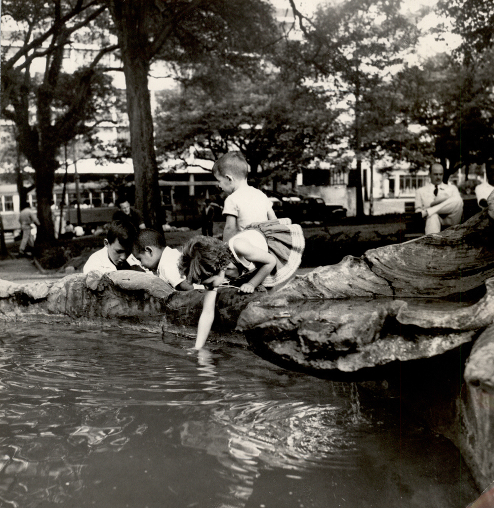 Vista da Praça Buenos Aires, no bairro de Higienópolis em 1958 - Folhapress