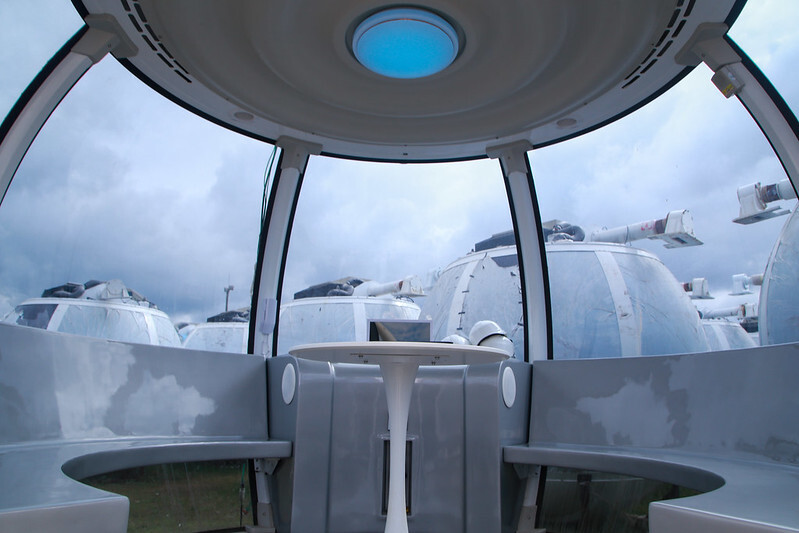 Interior da cabine da Roda São Paulo