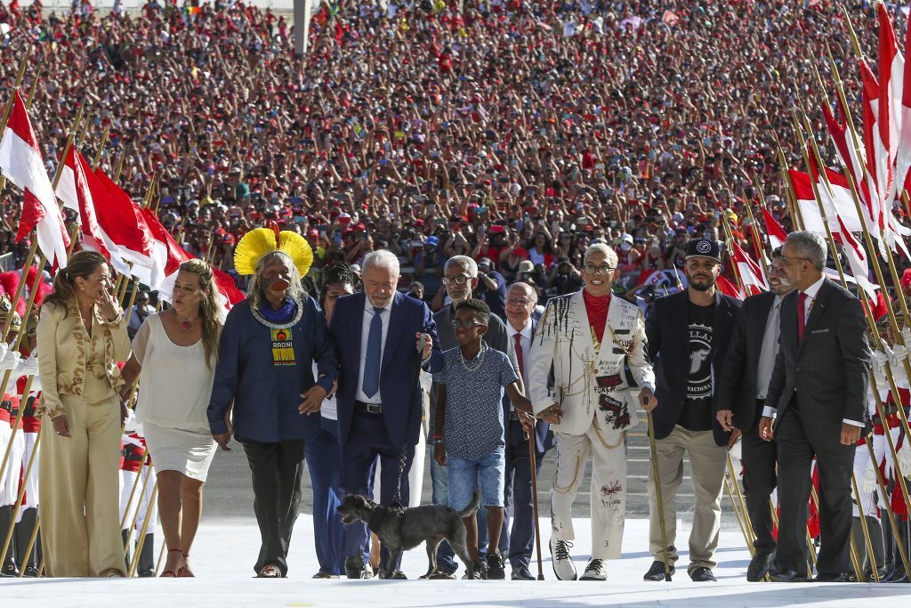 Lula, durante posse em Brasília