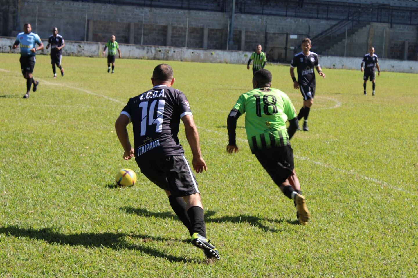 A 2ª rodada da Taça João Rubini de Futebol Veterano categoria Quarentão de Porto Feliz foi realizada no último domingo (21)/ Divulgação.