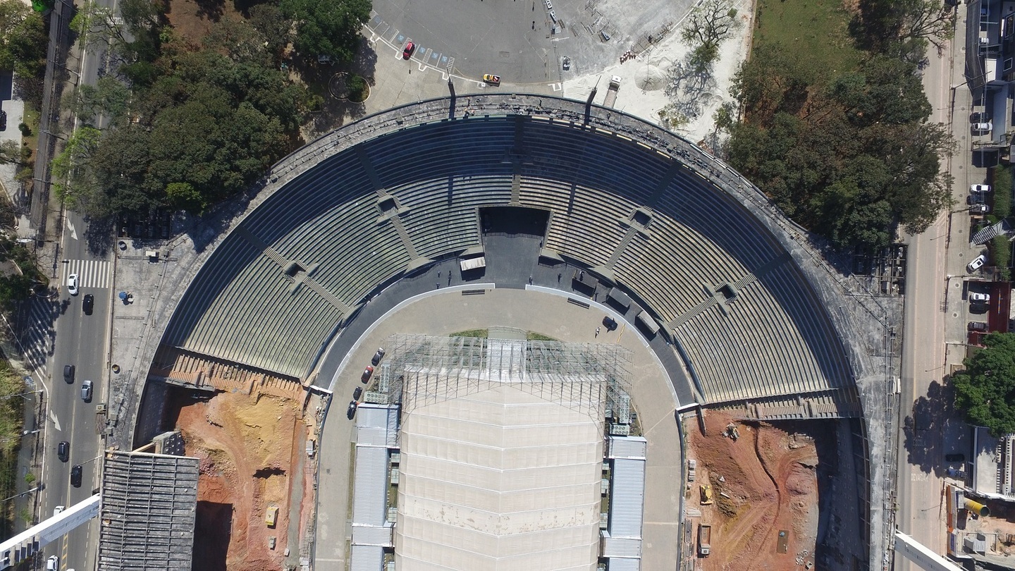 Obras no estádio do Pacaembu