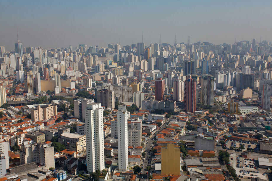 Vista aérea do bairro do Cambuci, em São Paulo / Rubens Chaves / Folhapress