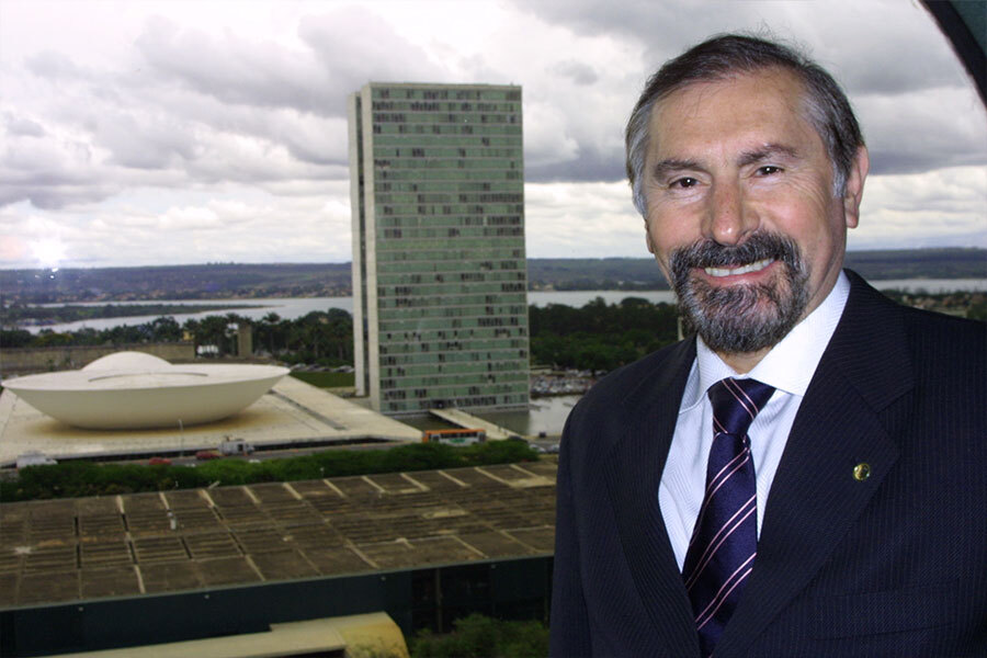 Evilásio visita Brasília, onde foi deputado federal por dois mandatos entre 1993 e 2007. Crédito: Eduardo Toledo/Portal O Taboanense