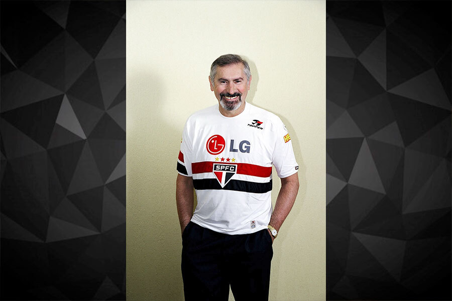 São-paulino, Evilásio era um amante do futebol e seguia seu time de coração no Morumbis. Crédito: Divulgação