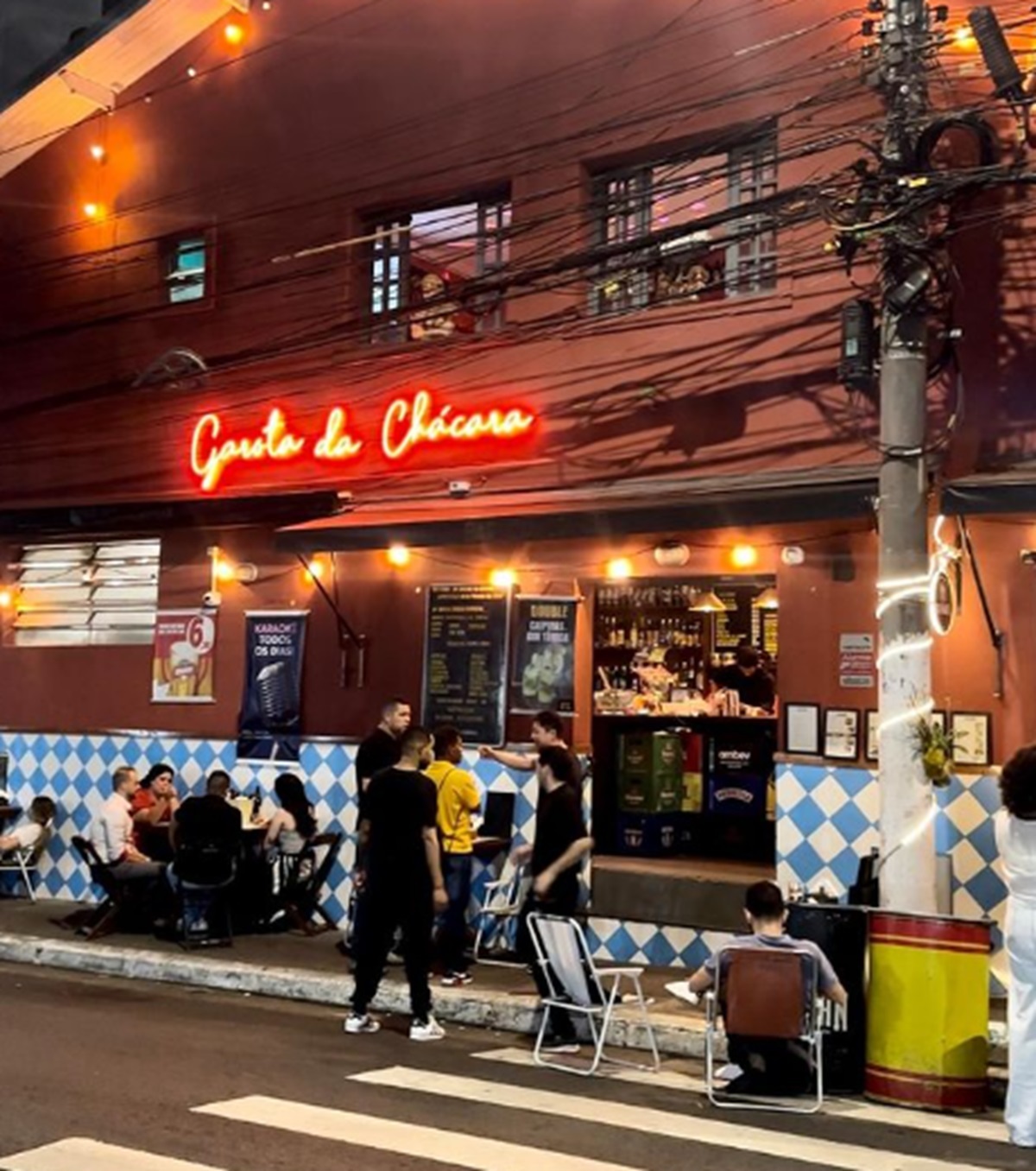 Bar Garota da Chácara, localizado na Capitão Otávio Machado, número 1254, na Chácara Santo Antônio Foto: Reprodução/Instagram