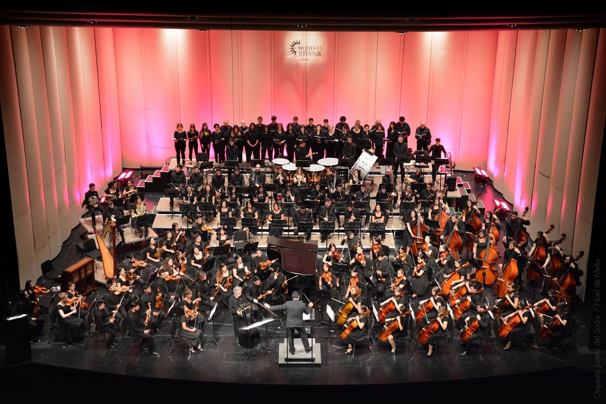 A Orquestra Juvenil Nacional del Sodre é do Uruguai e apresentará um repertório dedicado à música das Américas Divulgação/Orquestra Juvenil Nacional del Sodre