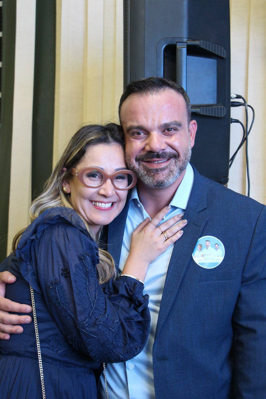 Célio Peixoto durante evento em Porto Feliz; ele disputará o cargo mais alto da cidade em outubro deste ano