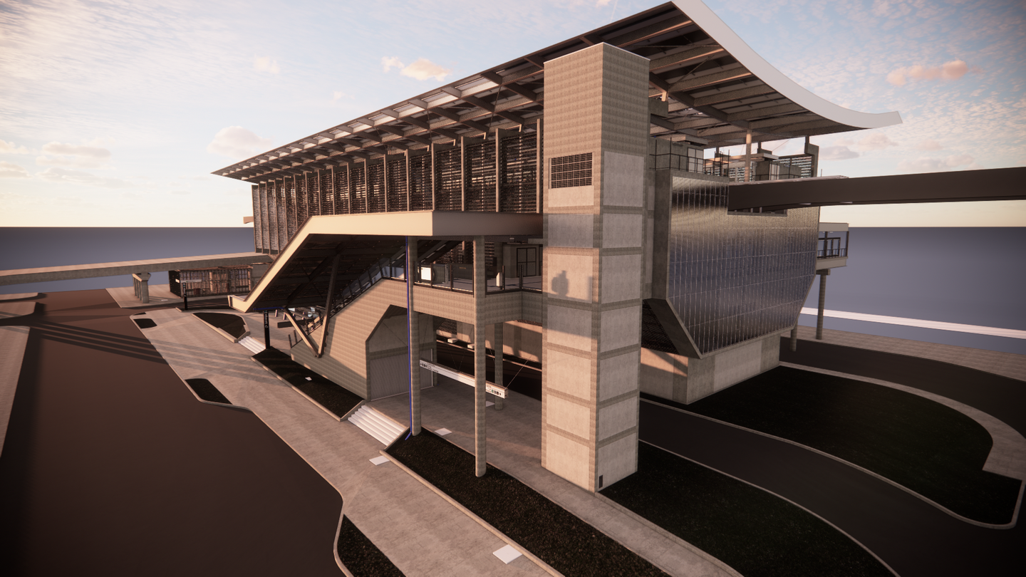 Ao todo, a edificação terá 10,7 mil m de área construída, seis elevadores, 12 escadas rolantes, portas de plataforma e espaço para o estacionamento de bicicletas em paraciclos.