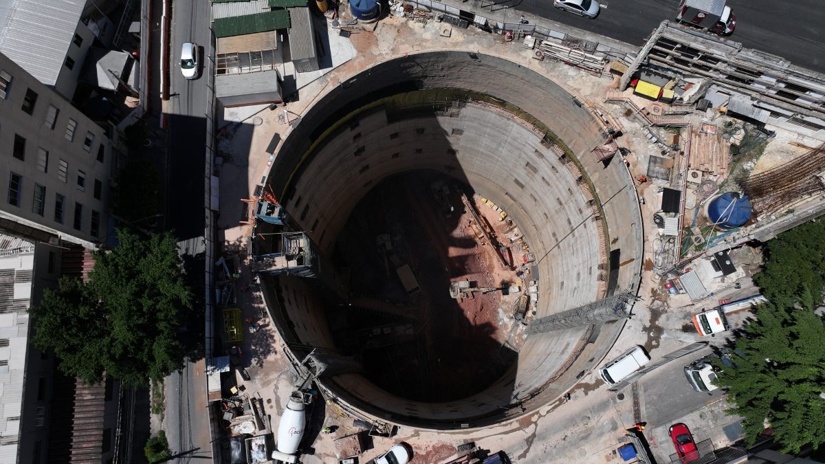 A estação Bela Vista está com 58,15% das obras concluídas /Divulgação/Linha Uni