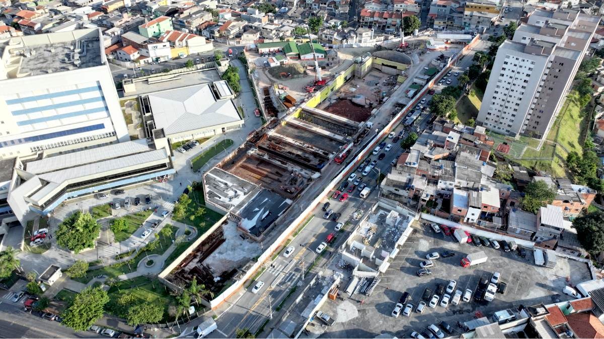 A estação Maristela está com 35,84% das obras concluídas /Divulgação/Linha Uni