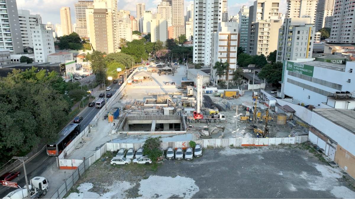 A estação Perdizes está com 75,82% das obras concluídas /Divulgação/Linha Uni