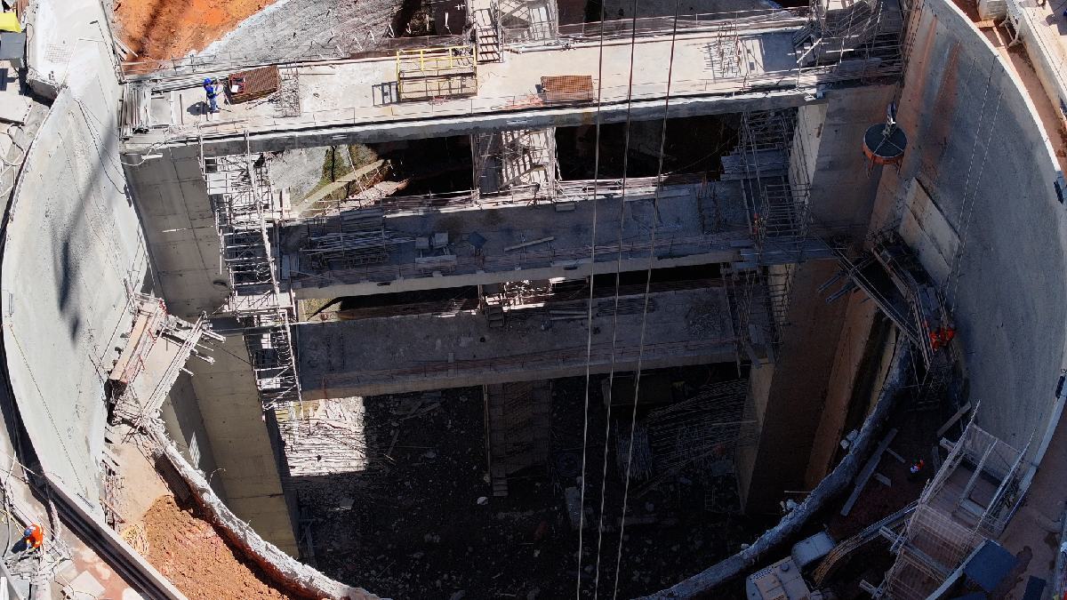 A estação São Joaquim está com 46,87% das obras concluídas /Divulgação/Linha Uni