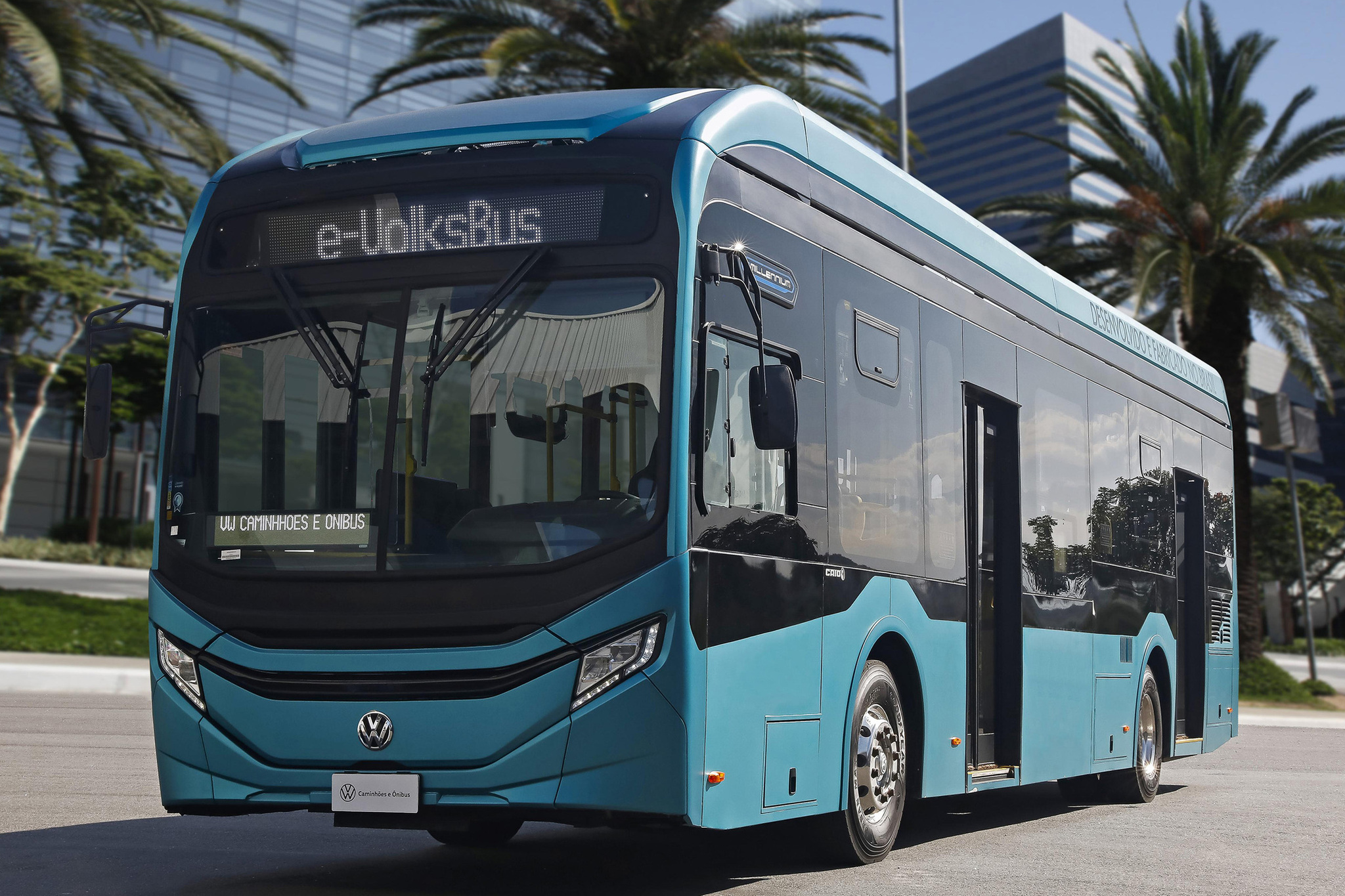 Ônibus elétrico Volkswagen eVolksbus/Divulgação