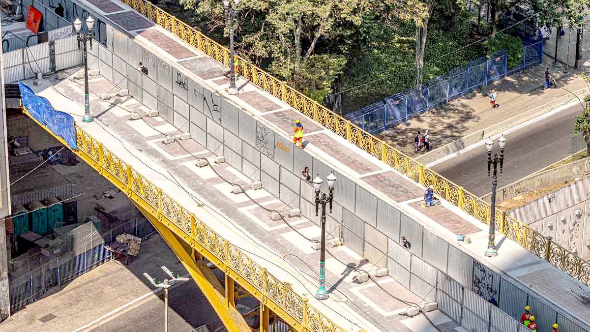 De acordo com a prefeitura, os serviços foram necessários após constatação de problemas de segurança.
