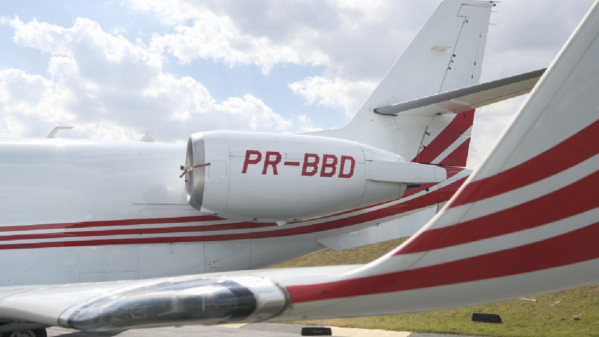 Aeronave, de registro PR-BBD, é da classe pouso convencional 2 Motores Jato/turbofan Foto: Divulgação