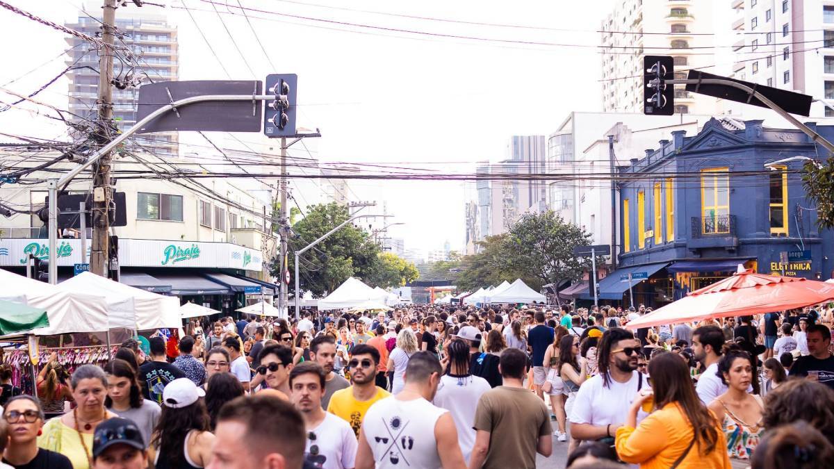 Evento será na rua dos Pinheiros, das 9h às 19h. Foto: @julio.jotac/Divulgação Festival Pinheiros