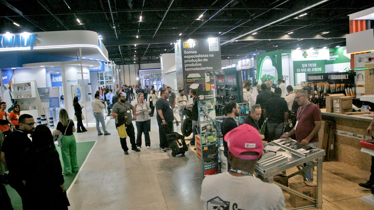 7º Congresso Latino-Americano de Steel Frame e Construção Industrializada ocorreu no Distrito Anhembi, em São Paulo. Foto: Thiago Neme/Gazeta S. Paulo