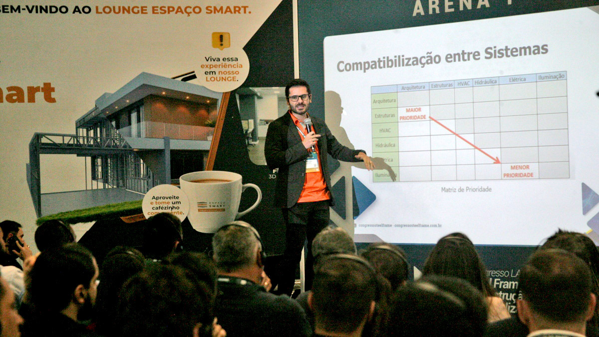 O 7º Congresso Latam Steel Frame & Construção Industrializada traz a cada ano uma programação diversificada com temas e cases importantes e imprescindíveis para o segmento. Foto: Thiago Neme/Gazeta S. Paulo