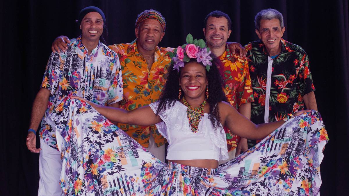 Grupo "Carimbó é o BICHO!" comandará o "Baile da Bicharada", que alegrará a criançada com músicas sobre os animais da Amazônia no ritmo do carimbó. Foto: Divulgação