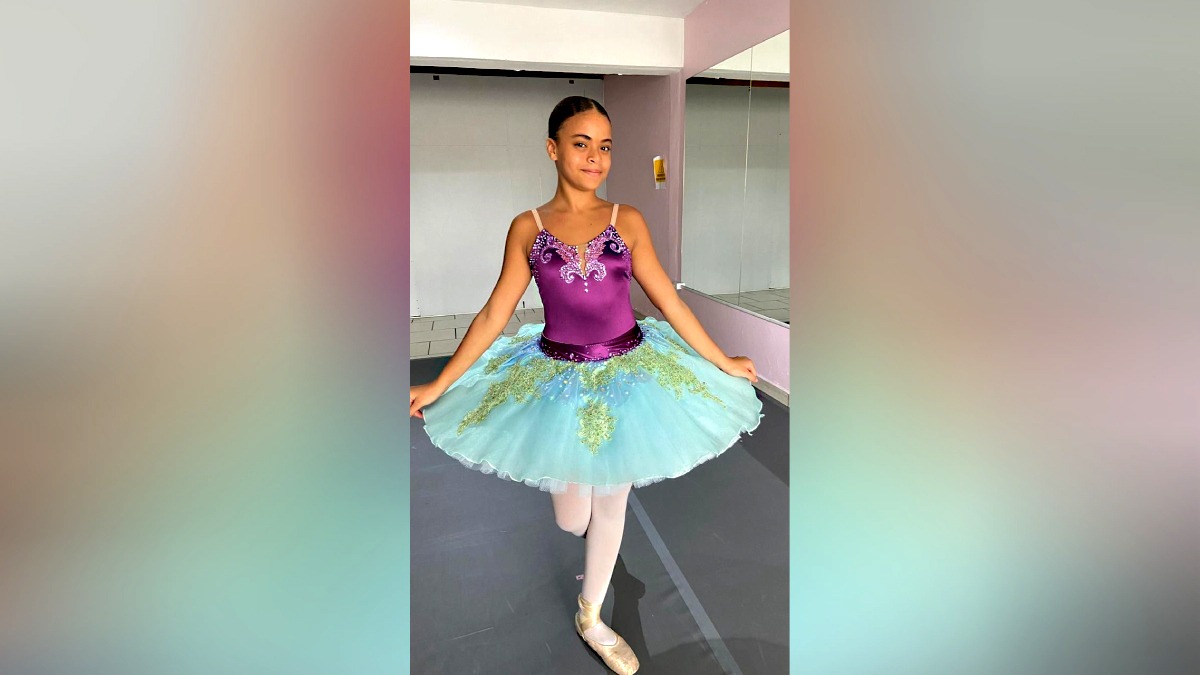 Ana Clara participou de uma audição do Summer Miami City Ballet, que fica em Miami, na Flórida, e ganhou bolsa de 30%.