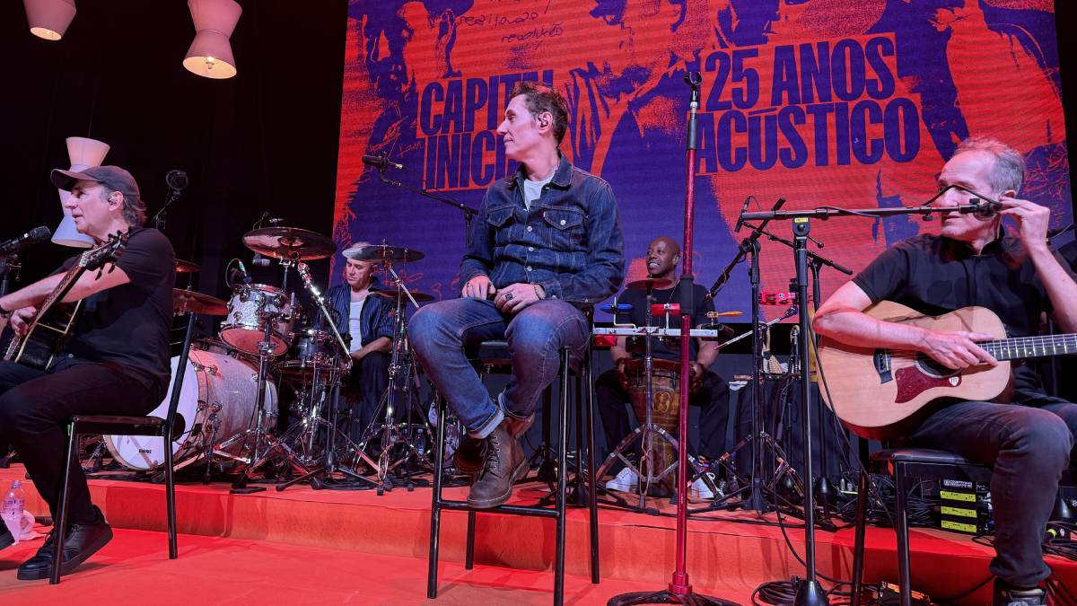 Com produção da Bonus Track, a turnê 'Capital Inicial Acústico 25 anos' percorrerá 25 cidades do País entre março e novembro do próximo ano. Foto: Mariana Ribeiro/Gazeta de S.Paulo