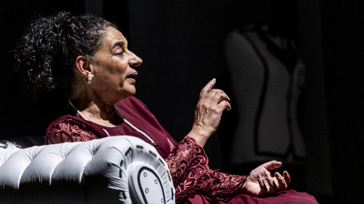 Com direção de Toni D'Agostinho, atuação de Mônica Raphael, composição musical William Germano e produção Vanda Dan, a peça ficará em cartaz até quarta-feira (4/12). Foto: FVFilmes/Divulgação
