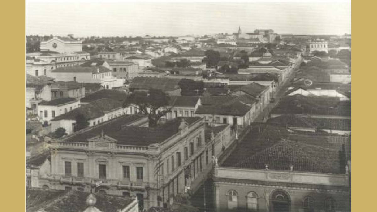 Vista da cidade em fotografia feita em 1920. Foto do conjunto Geraldo Sesso Júnior/Centro de Memória Unicamp