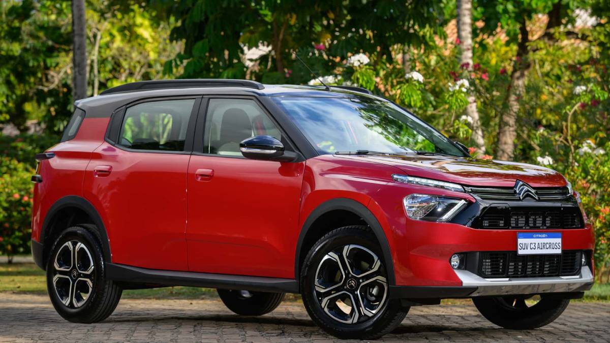 C3 Aircross 7 Fell Pack tem design moderno e sistema que ajusta tração segundo o terreno. Foto: Divulgação/Citroën