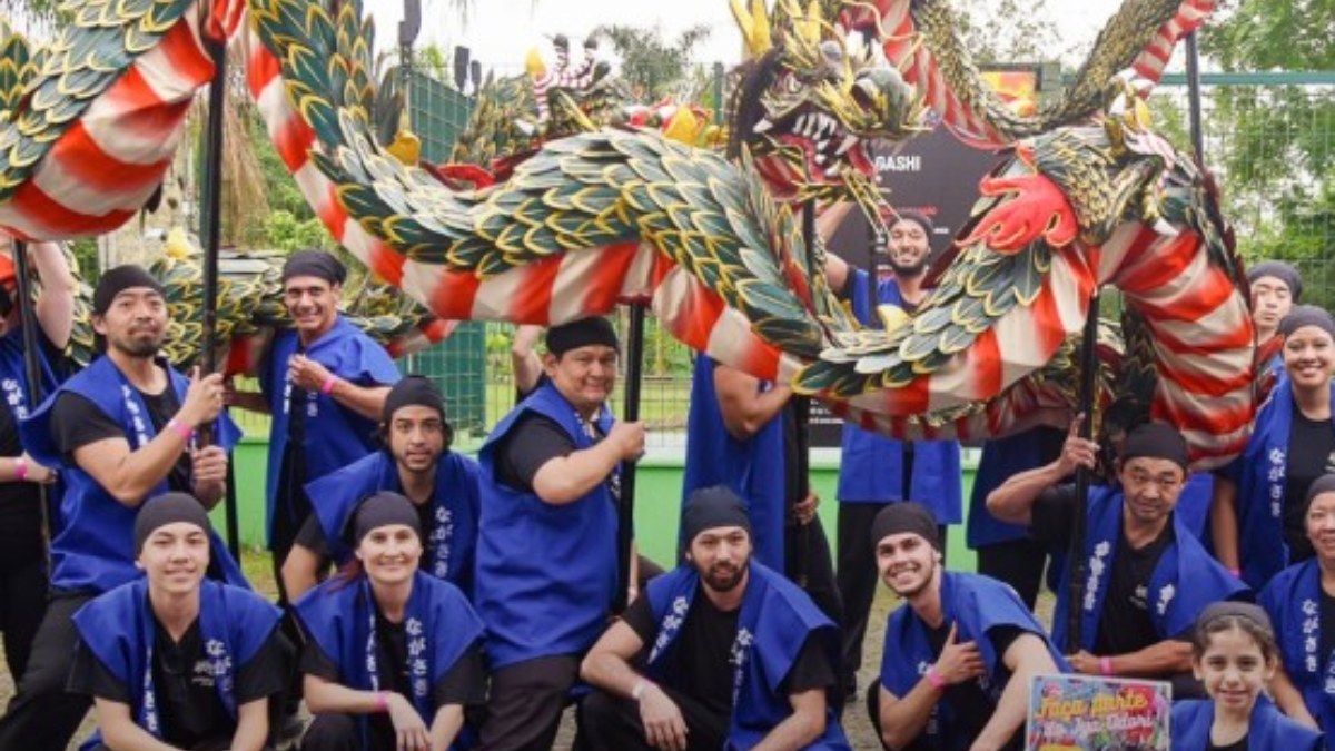 'Vivência da Dança do Dragão de Nagasaki' ocorre neste domingo, das 14h às 17h. /Reprodução/Redes sociais