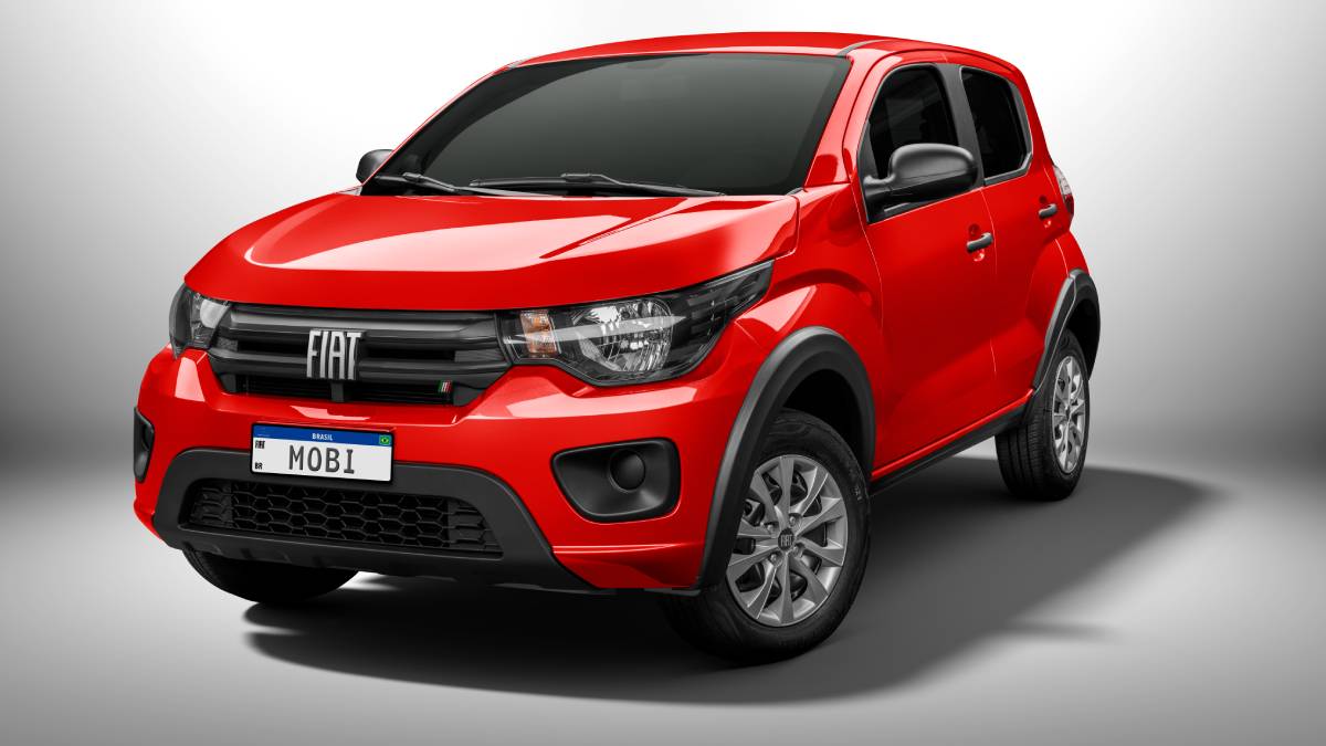 O Fiat Mobi, carro mais barato à venda no Brasil, é o oitavo mais econômico, segundo o Inmetro. Foto: Divulgação/Fiat