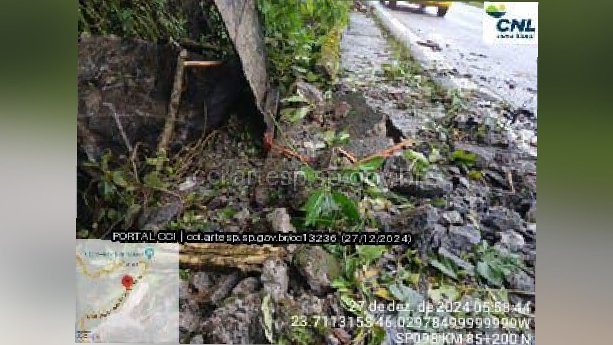 O tráfego na rodovia chegou a ser realizado no modo pare e siga. Divulgação/Artesp
