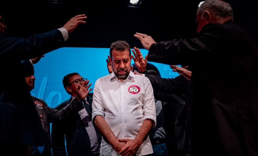 Boulos durante agenda com evangélicos./Leandro Paiva /Divulgação