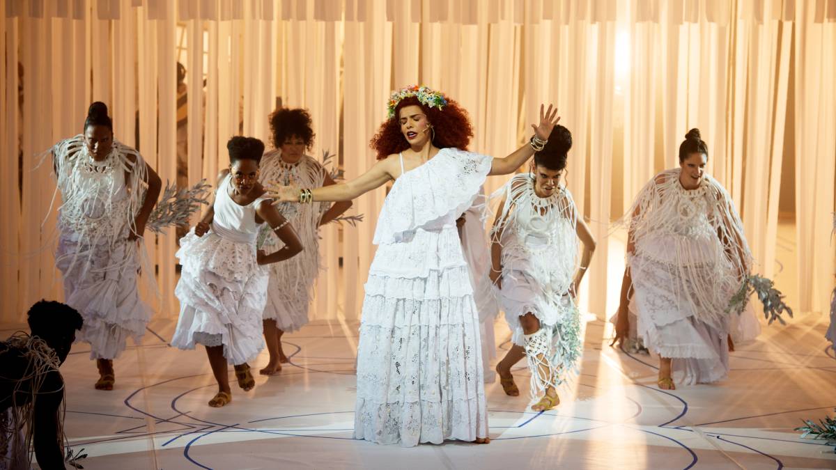 Com idealização de Vanessa da Mata, direção de Jorge Farjalla e texto de André Magalhães e Jorge Farjalla, o musical 'Clara Nunes - A Tal Guerreira' se prepara para uma nova temporada, a partir do dia 10 de janeiro de 2025. Foto: Priscila Prade/Divulgação