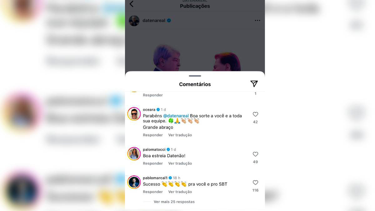 Post de Marçal para Datena