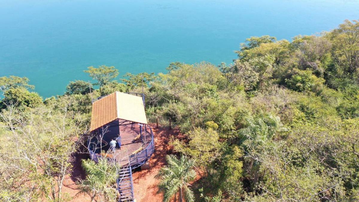 Mirante Observatório do Rio Paraná é um dos destaques do município. Foto: Divulgação/Prefeitura de Rosana