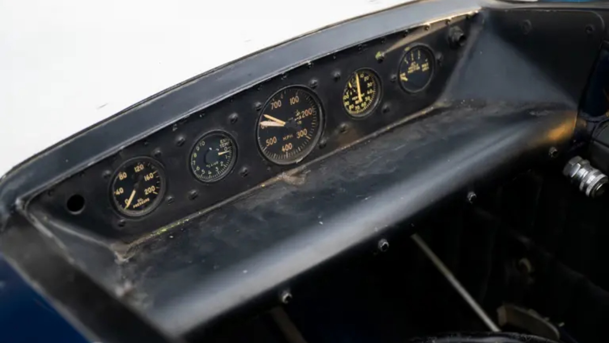 Velocímetro do veículo. /Divulgação/RM Sotheby's