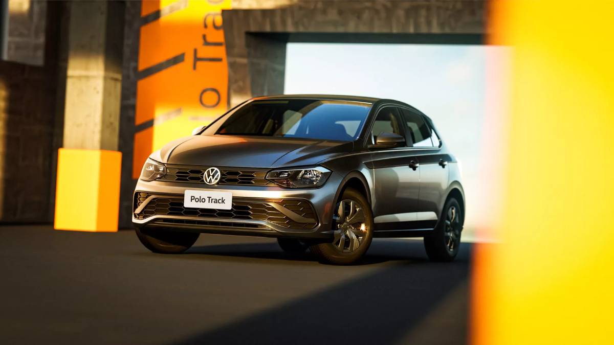 Sucessor do lendário Gol, o Volkswagen Polo Track vem na sétima colocação em eficiência energética. Foto: Divulgação/Volkswagen