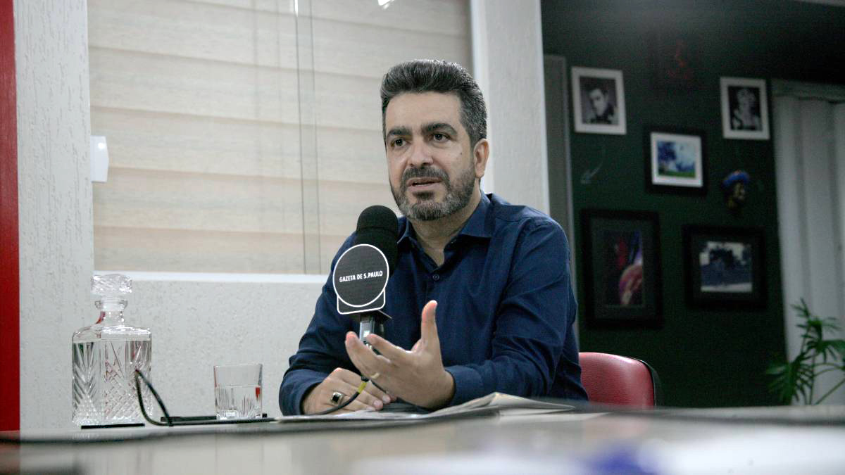 Leonardo Avalanche durante entrevista na redação da Gazeta/Thiago Neme/Gazeta de S.Paulo