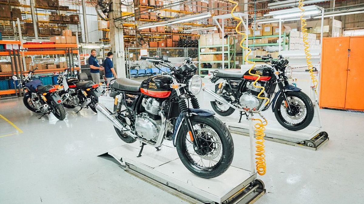 Fábrica da Royal Enfield no Polo Industrial de Manaus Divulgação