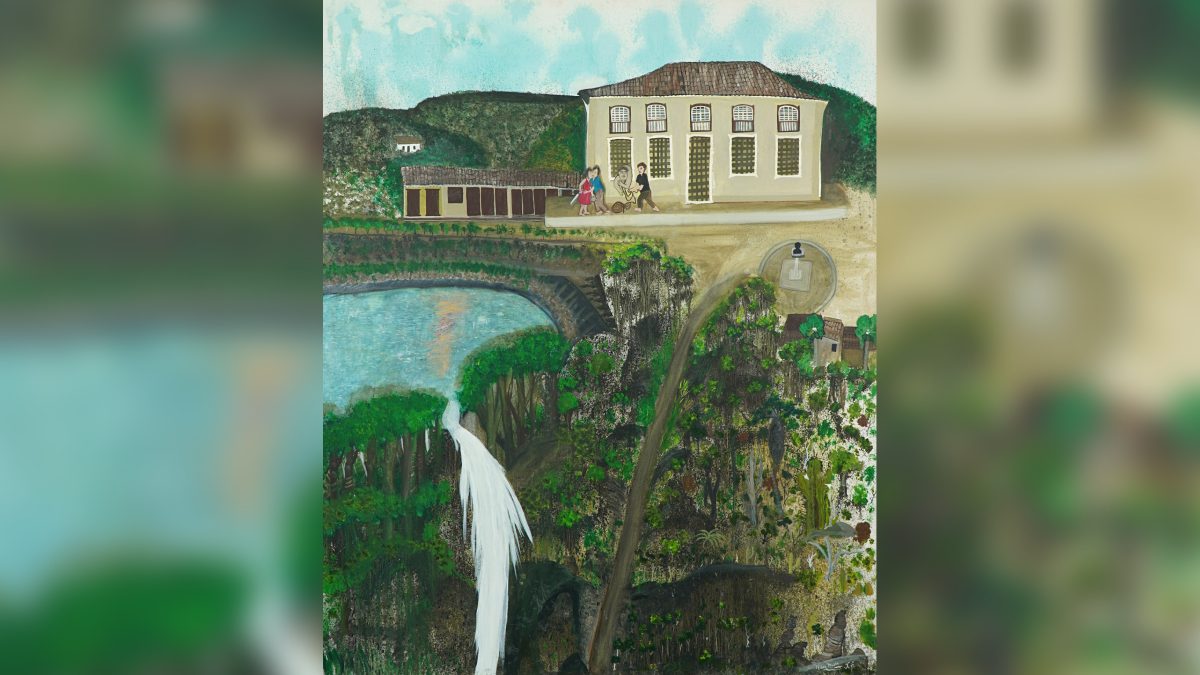 Nilda Neves, responsável pela obra da foto, é considerada uma das expoentes da Arte Naif.
