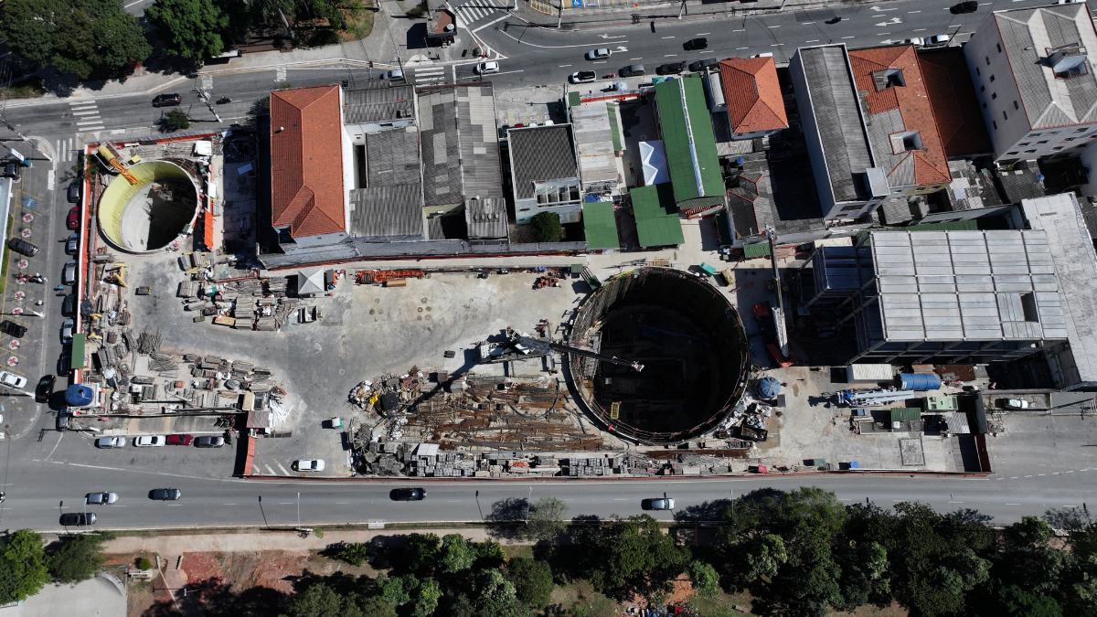 Estação Freguesia do Ó concluiu 60,14% das obras. /Foto: Divulgação/Linha Uni