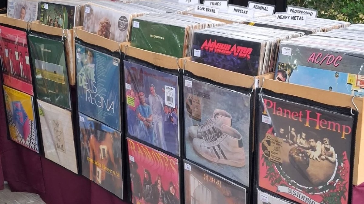 A Feira de Discos de Vinil do Cantareira Norte Shopping ocorrerá em parceria com a Warlock Discos. Fotos: Divulgação
