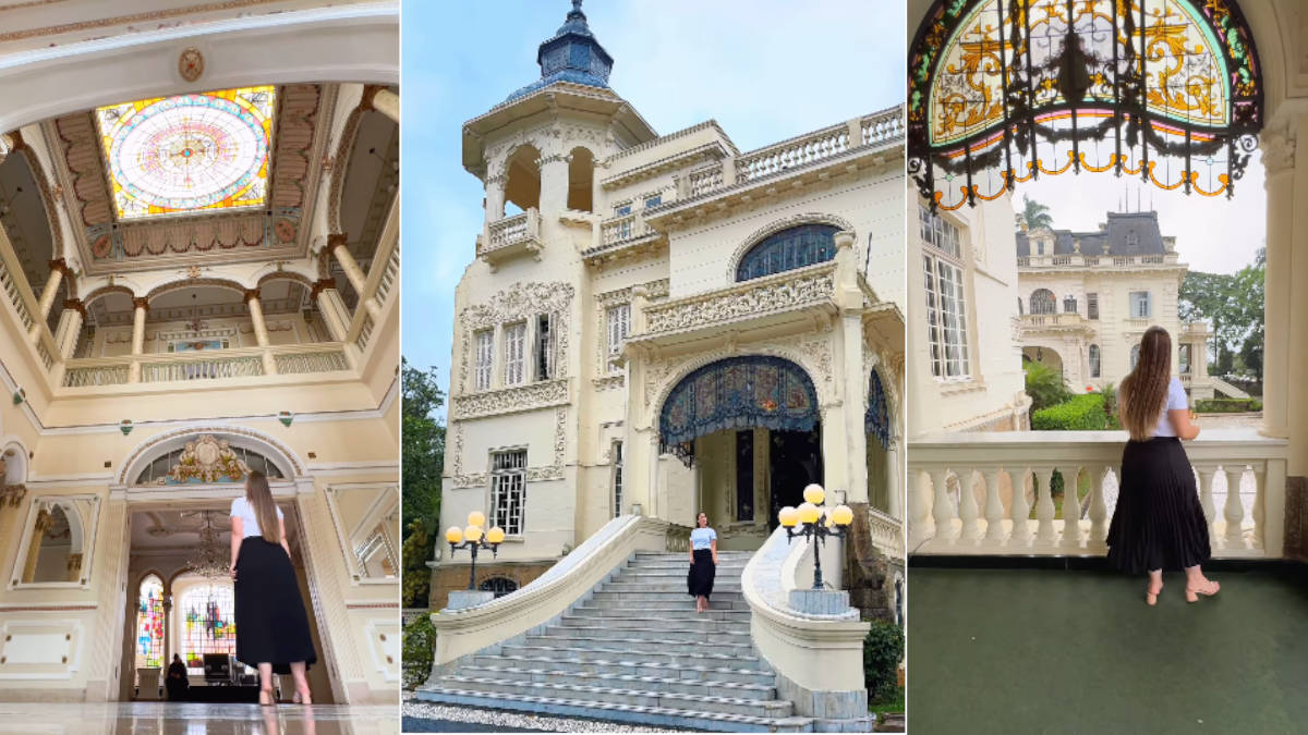O Palácio dos Cedros é um dos edifícios mais icônicos de São Paulo. Localizado no Ipiranga, foi lar de Basílio Jafet e sua esposa, Adma. (Foto: Reprodução/Instagram/@oquesaberantesdeir)
