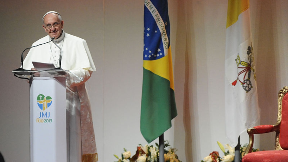 Papa discursa para 28ª Jornada Mundial da Juventude (Imagem: Tania Rego/Agência Brasil)