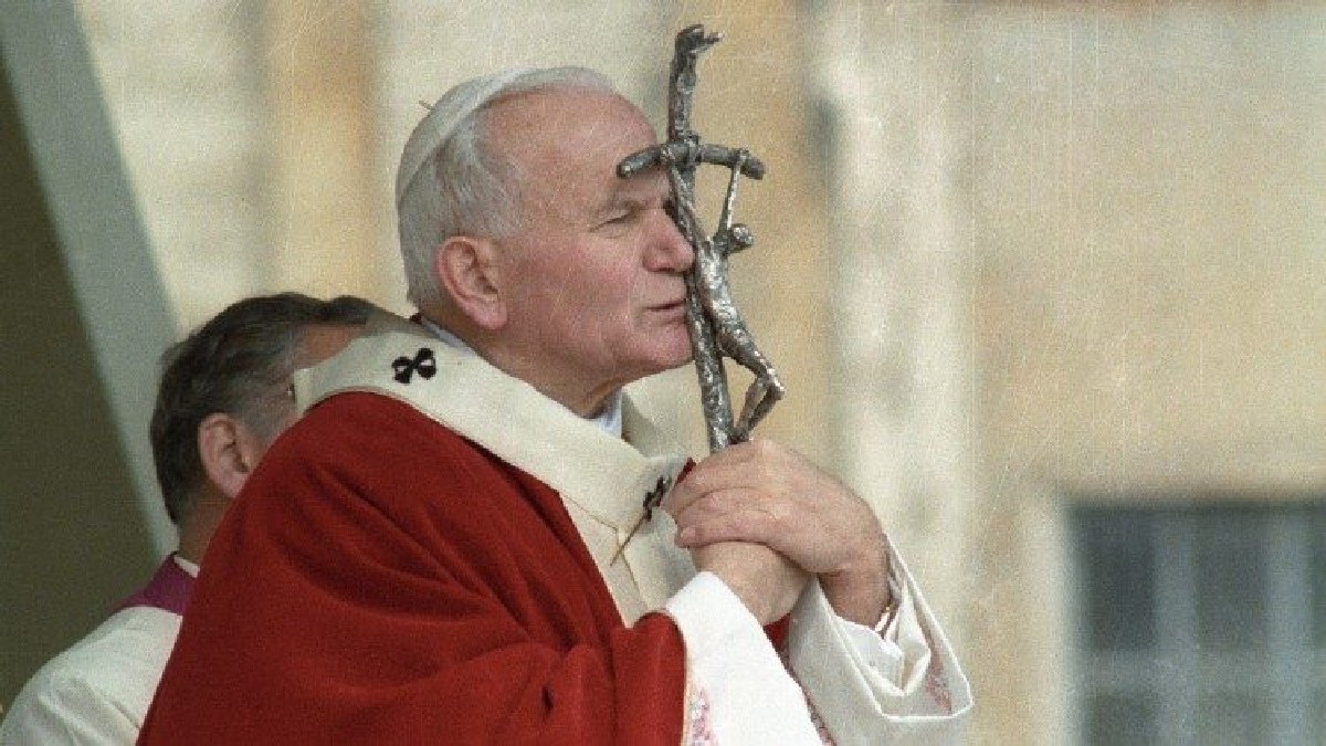 Papa João Paulo 2 cerca de um mês depois do conclave anterior, de João Paulo 1 (Imagem: Vatican Media)